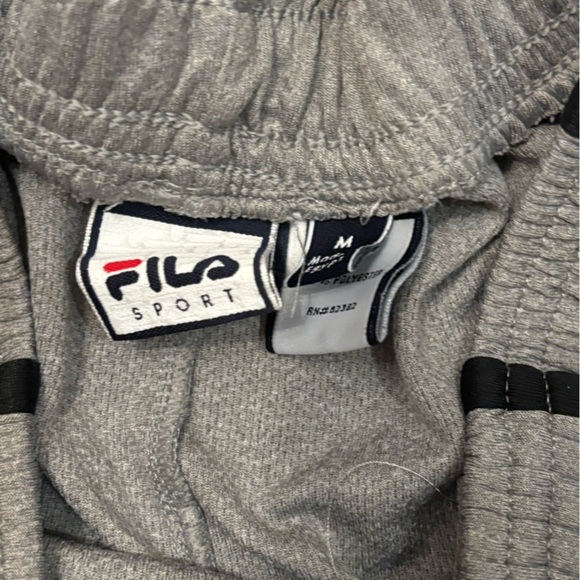 Fila Gray and Black Athletic‎ Shorts with Moisture-Wicking Fabric - Picture 5 of 6